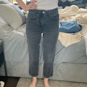 Topshop Straight Leg Ankle jean